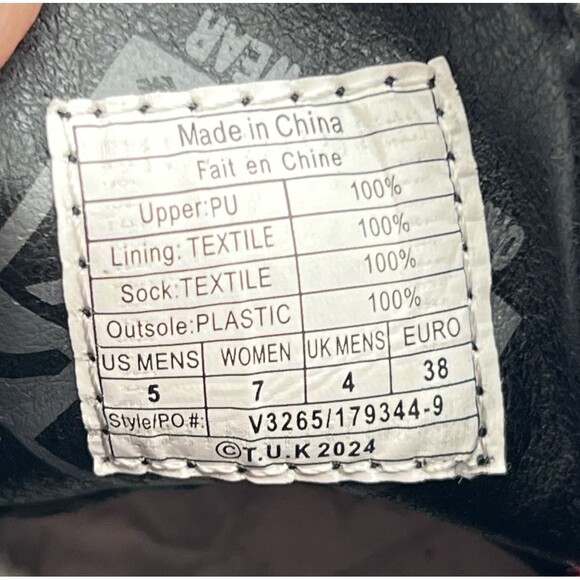 T.U.K. Pink & White Star Viva Mondo Creeper Bold Iconic Platform Vegan Sz 7 - Picture 13 of 13